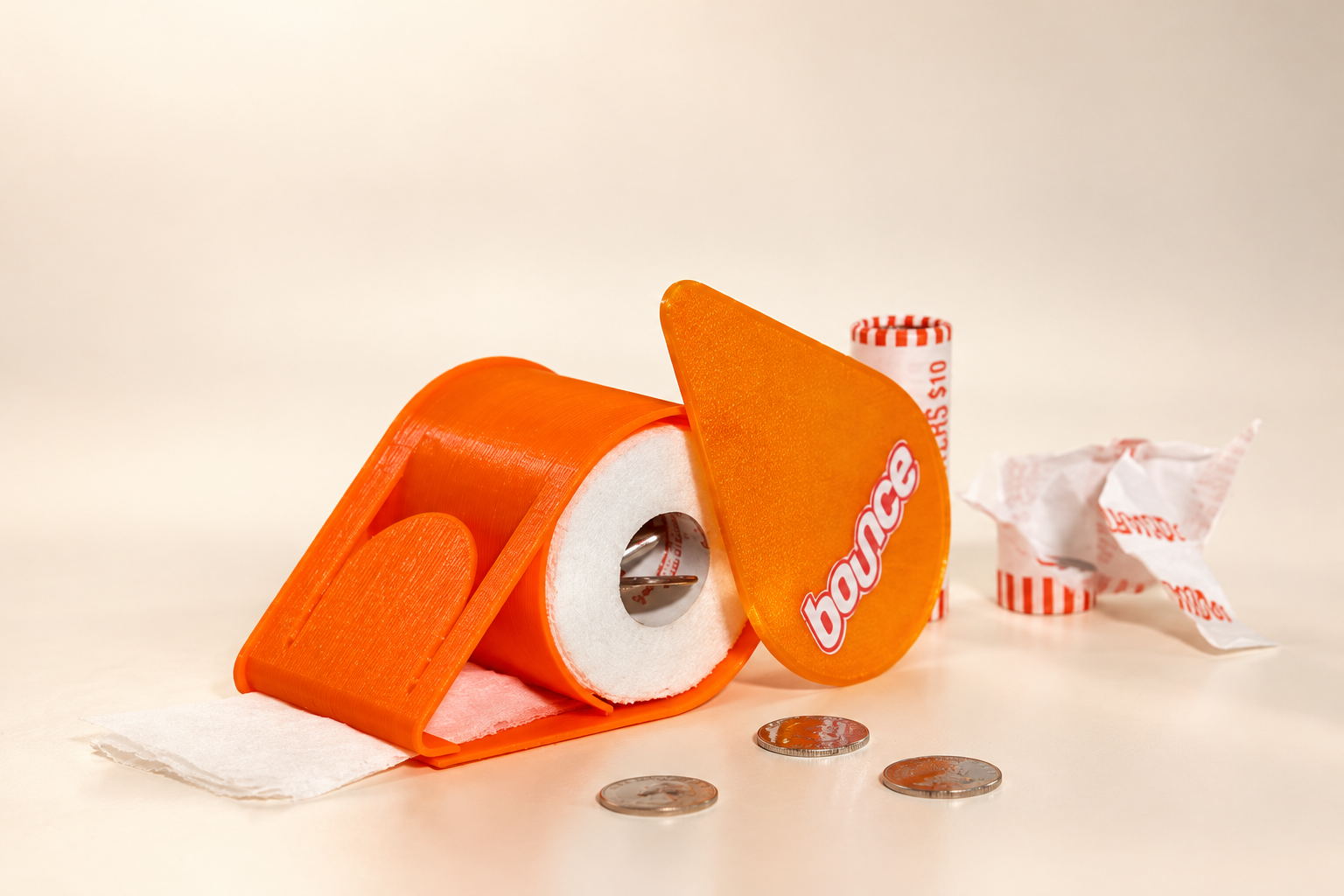 Generated studio visualization based on the physical Dryer Roll prototype