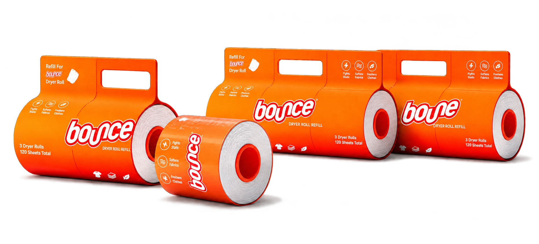 Single and multi-roll refill packaging